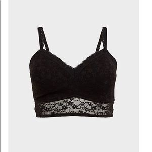 NWOT Torrid black bralette Size 2/2x